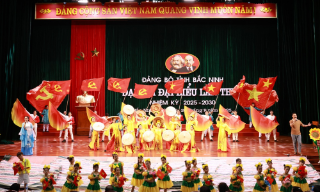Tổng duyệt chương trình văn nghệ chào mừng Đại hội đại biểu Đảng bộ tỉnh Bắc Ninh lần thứ I, nhiệm kỳ 2025- 2030